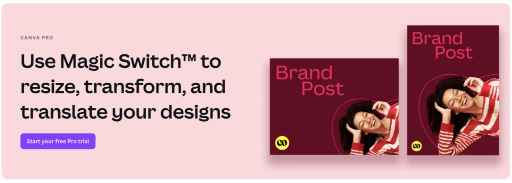 Canva Magic switch